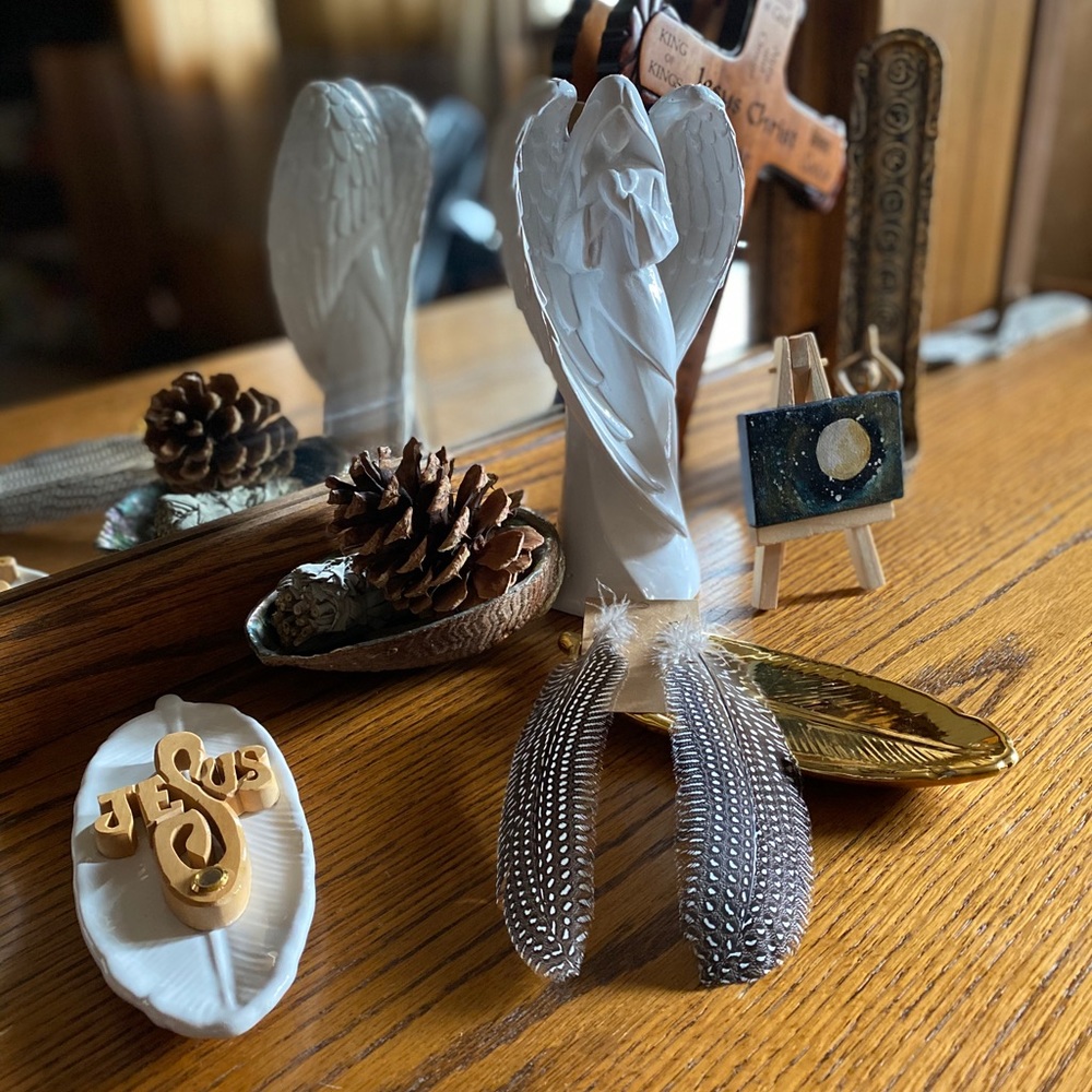“Spot an Angel” Celtic Feather Earrings